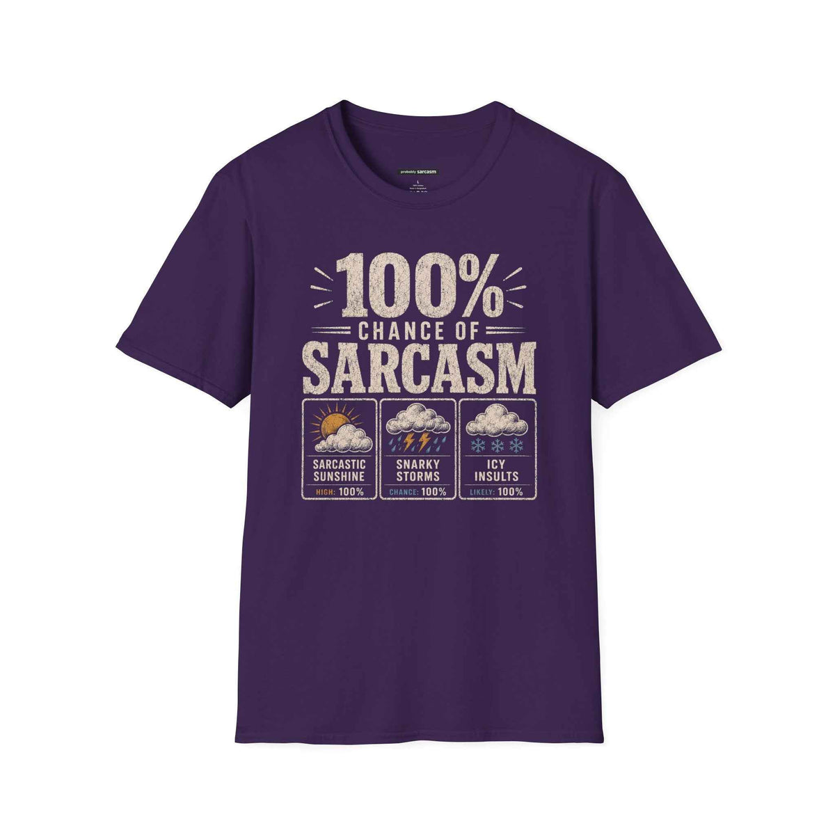 100% Chance of Sarcasm T-Shirt
