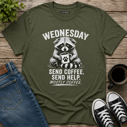 WEDNESDAY RACCOON SEND COFFEE, SEND HELP
