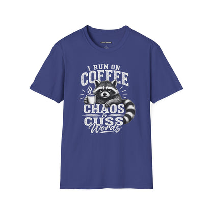 I Run on Coffee Chaos & Cuss Words Raccoon