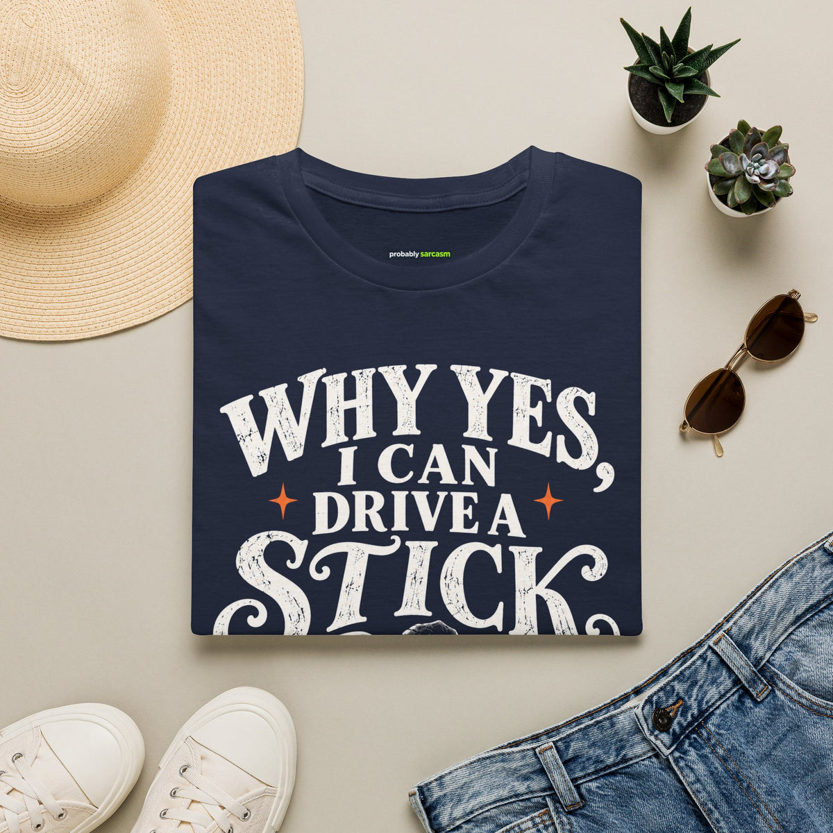 Why Yes I Can Drive a Stick Halloween Tee