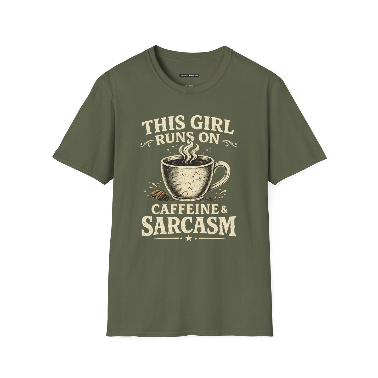 THIS GIRL RUNS ON COFFEE & SARCASM