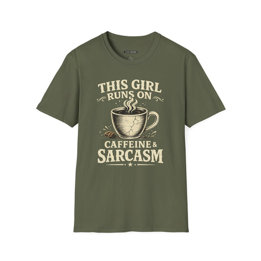 THIS GIRL RUNS ON COFFEE & SARCASM