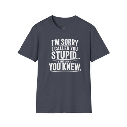 Sorry I Called You Stupid...