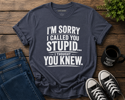 Sorry I Called You Stupid...