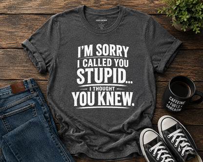 Sorry I Called You Stupid...