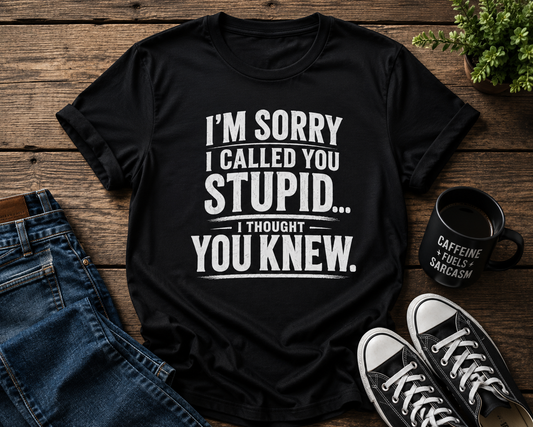 Sorry I Called You Stupid...