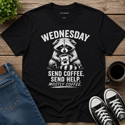 WEDNESDAY RACCOON SEND COFFEE, SEND HELP