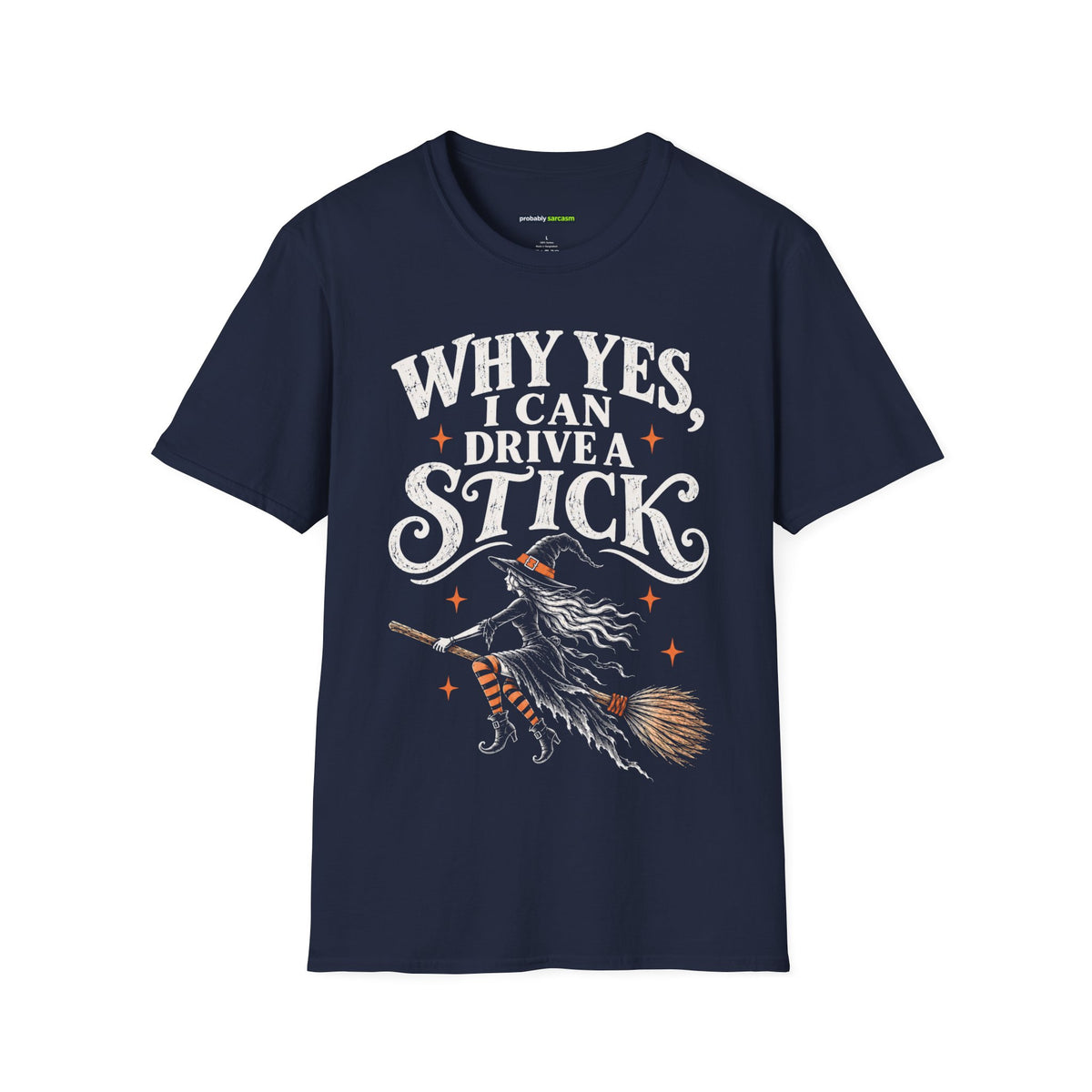 Why Yes I Can Drive a Stick Halloween Tee
