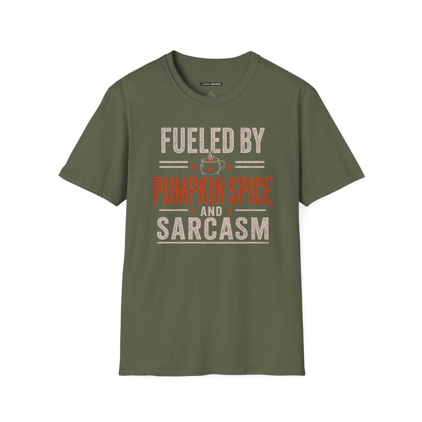 Fueled by Pumpkin Spice and Sarcasm Fall Tee