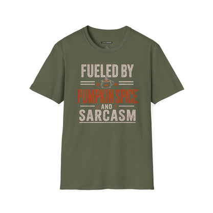 Fueled by Pumpkin Spice and Sarcasm Fall Tee